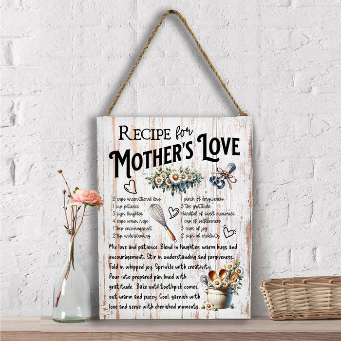 Mother's Love Recipe Wall Decor