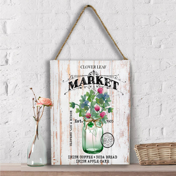 St Patricks Day Farmers Market  Wall Decor