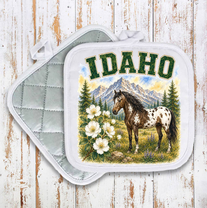 Idaho State Bird and Animal Pot Holder