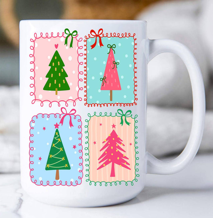Christmas Tree Hand-Drawn Frame Coffee Mug