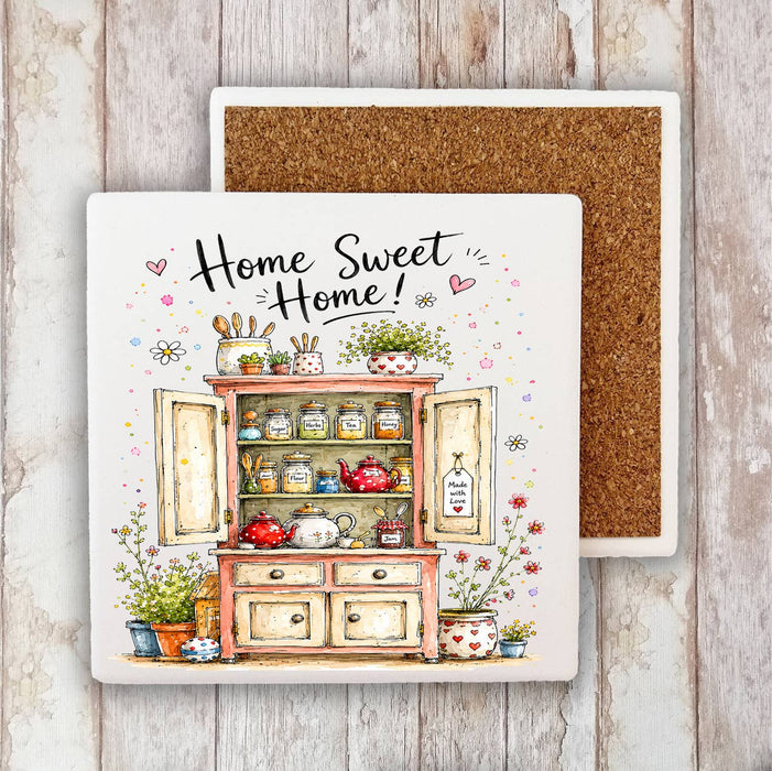 Country Cabinet Home Sweet Home Stone Coaster
