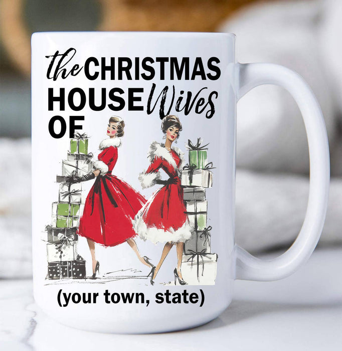 Retro Ladies Christmas Housewives Coffee Mug
