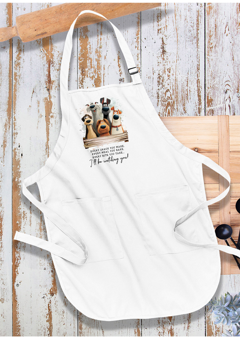 Dog Every Bite you Take Watching You Apron