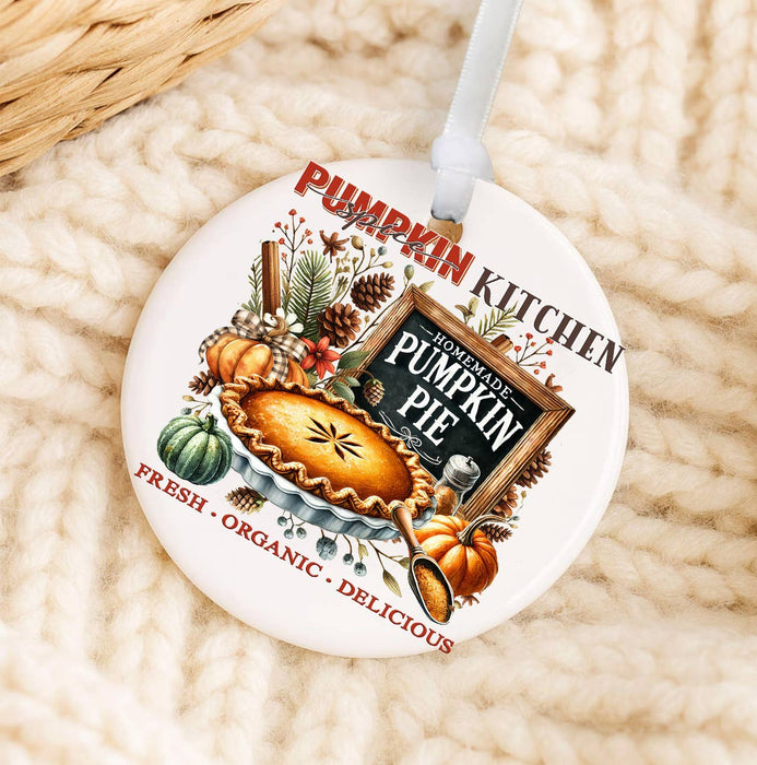 Fall Autumn Pumpkin Pie  Ornament
