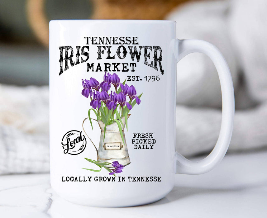 Tennessee State Flower Iris Souvenir Coffee Mug