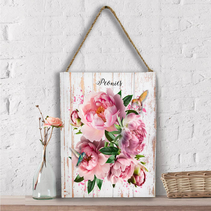 Spring Garden Peonies Flowers Wall Decor