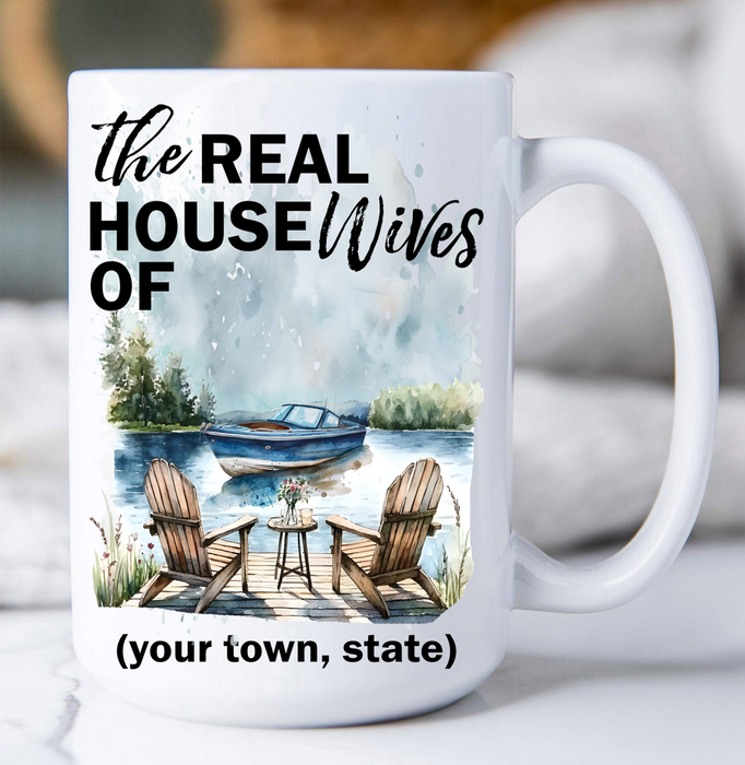 Lake Boats The Real House Wifes of Coffee Mug