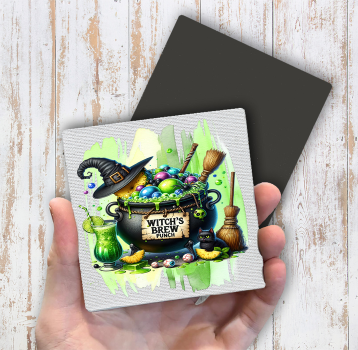 Halloween Witch's Brew Punch Magnet Fridge