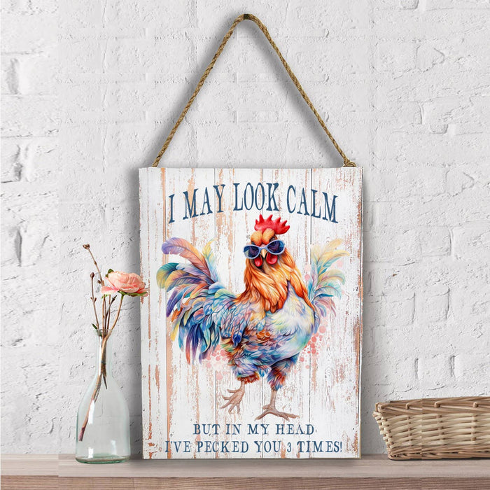 May Look Calm Funny Saying Wall Decor