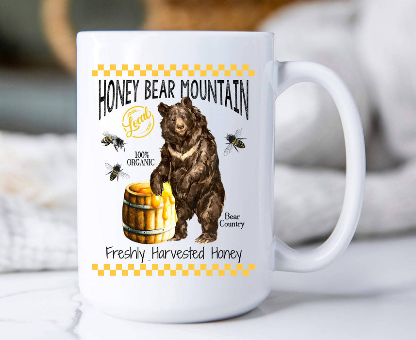 Honey Black Bear Mountain  Coffee Mugs