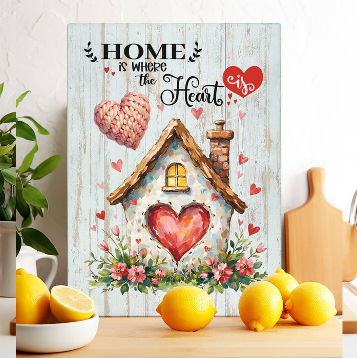 Valentine Angel Vintage French Glass Cutting Board Trivet