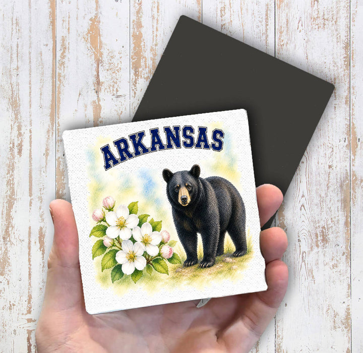Arkansas State Bird and Animal Magnet Fridge