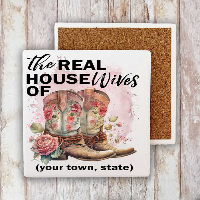 Cowboy Boots The Real House Wifes of Stone Coaster