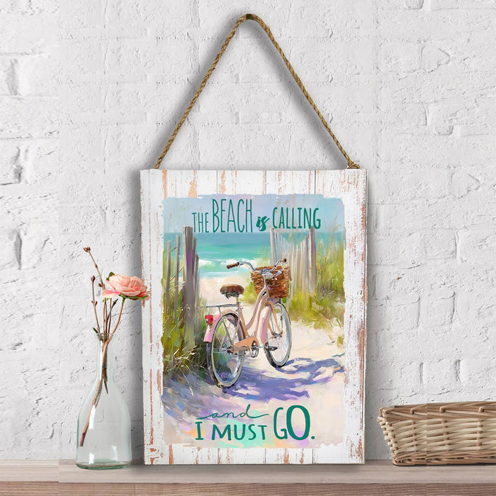 The Beach is Calling Bicycle  Wall Decor
