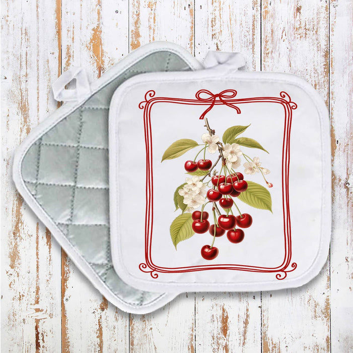 Vintage Cherries Pot Holder