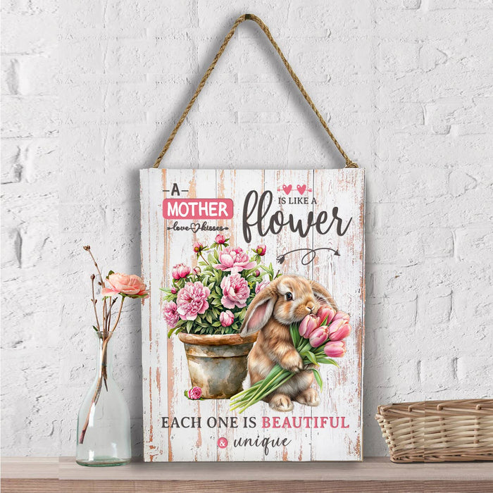 Mothers Blessing is Like a Flower Wall Decor