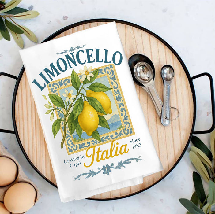 Limoncello italia Lemons Tea Towel