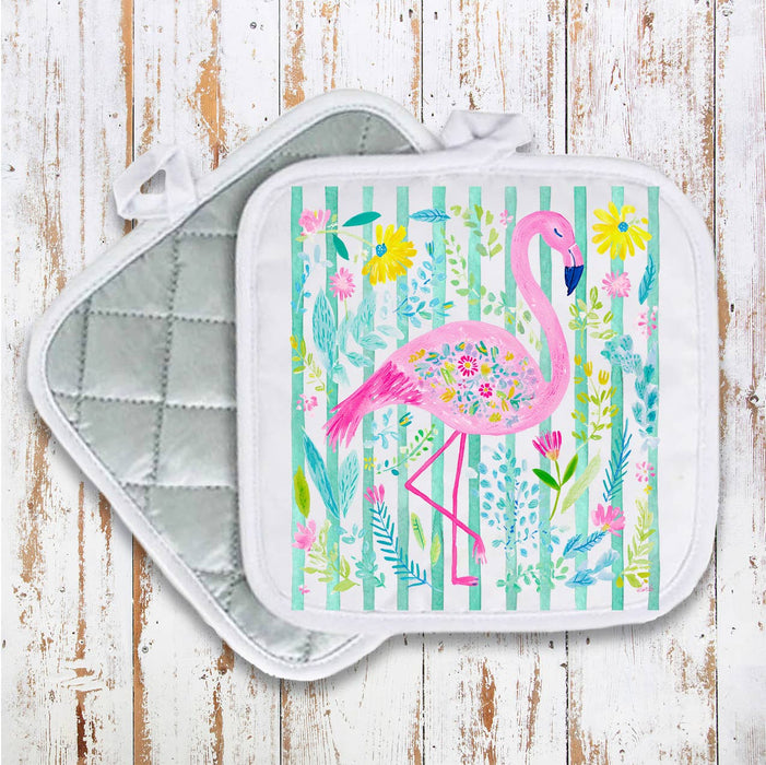 Tropical Pink Flamingo Pot Holder