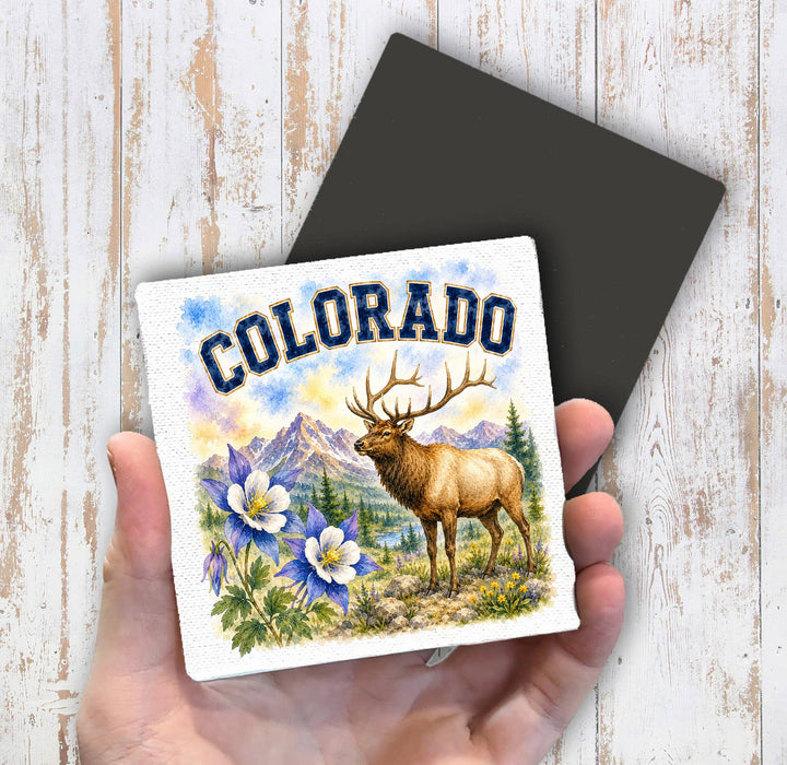 Colorado State Bird and Animal Magnet Fridge
