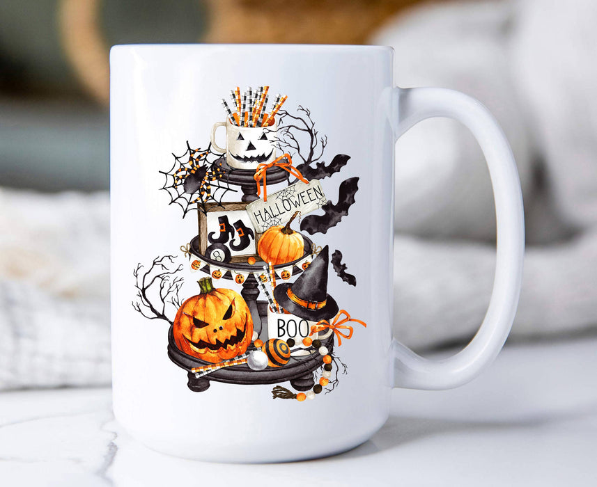 Halloween 3 Tiered Tray Coffee Mugs
