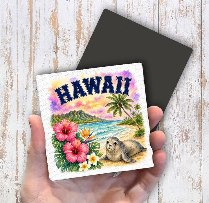 Hawaii State Bird and Animal Magnet Fridge