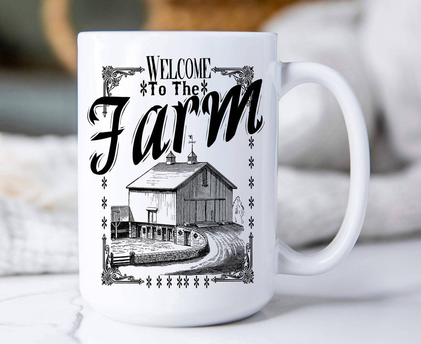 Welcome to the Farm Country Coffee Mugs