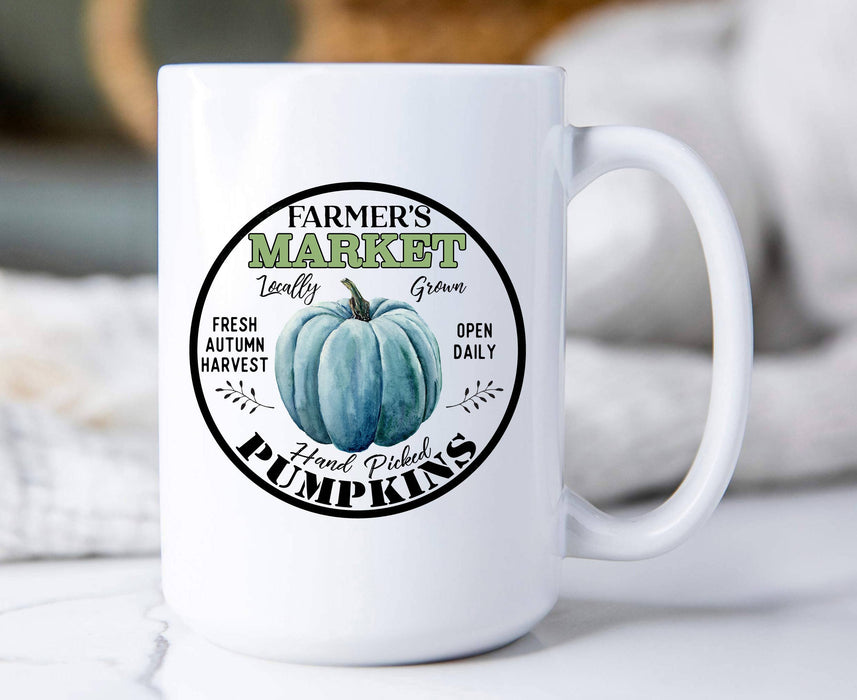 Farmer's Market Pumpkins Autumn Fest, Coffee Mugs