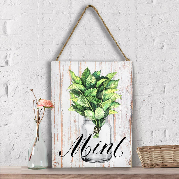 Farm Fresh Herbs Mint  Wall Decor