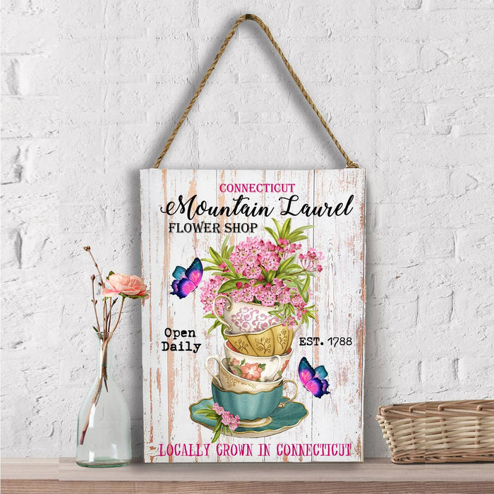Connecticut State Flower Mountain Laurel Wall Decor