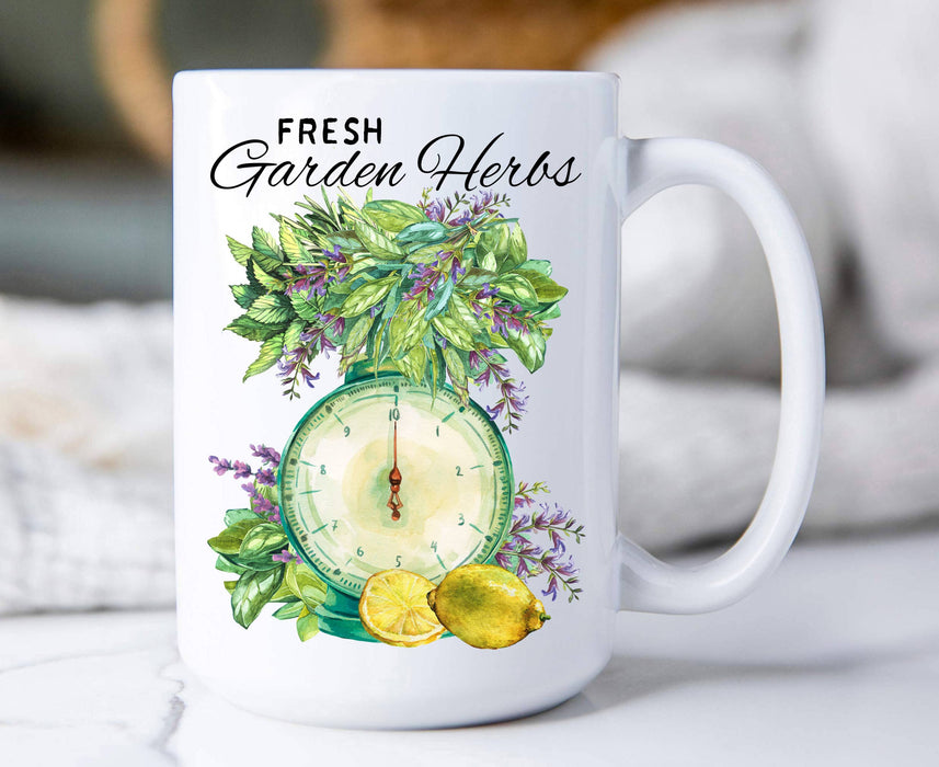 Farmhouse Fresh Garden Herbs  Coffee Mugs
