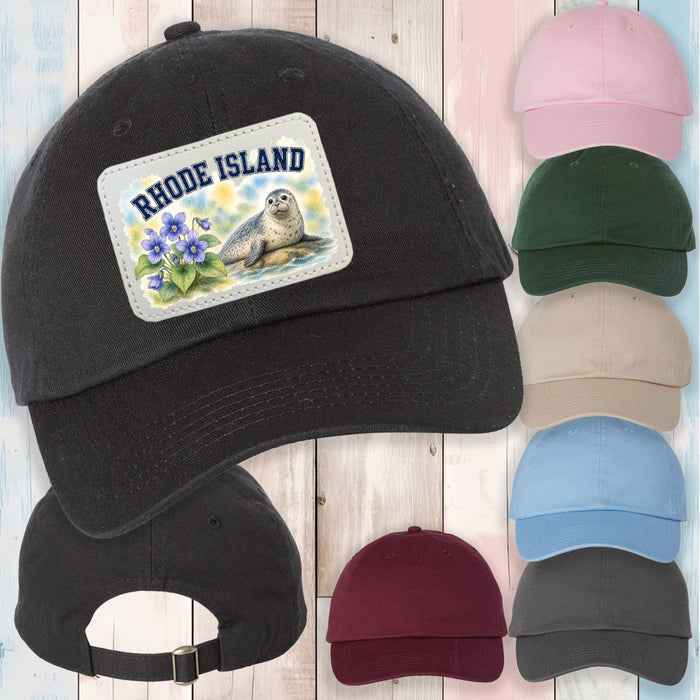 Rhode Island State Bird and Animal Baseball Hat