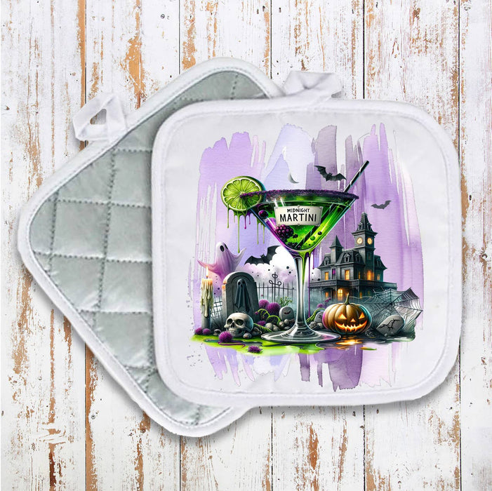 Halloween Midnight Martini Pot Holder Oven Mitt