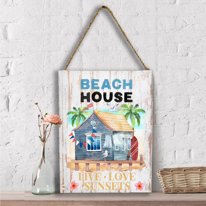 Beach House Ocean Sand Sunsets Wall Decor