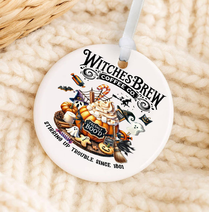 Halloween Witches Brew CoffeeOrnament