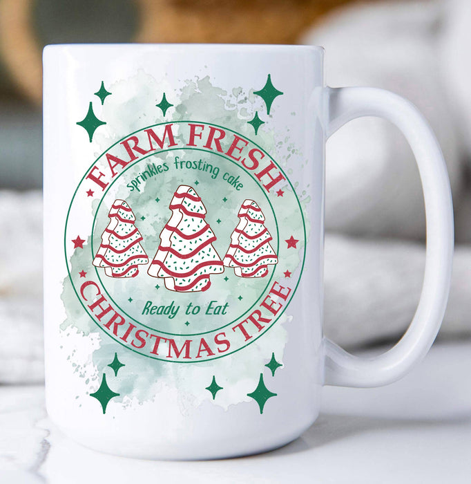 Christmas Farm Fresh Tree Cakes Coffee Mug