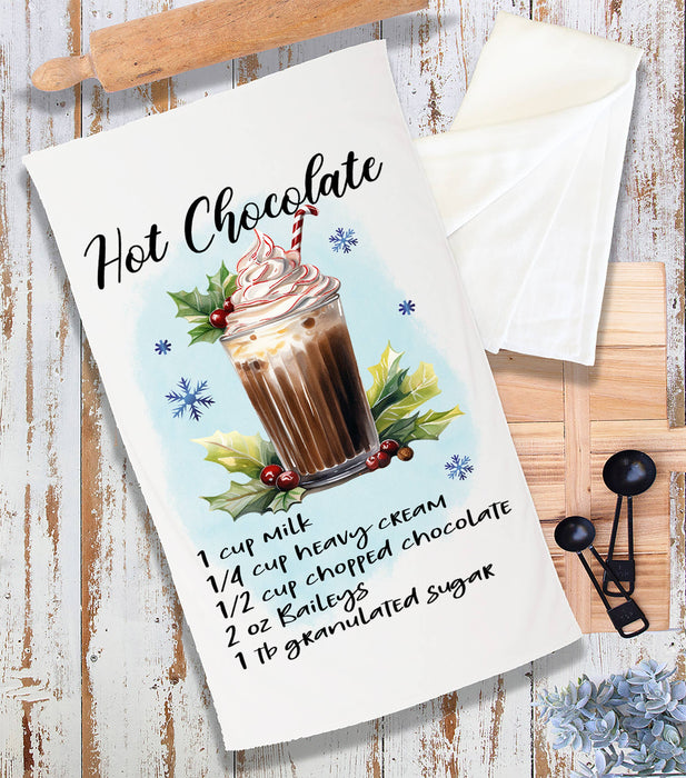 Christmas Cocktail Hot Chocolate Recipe Terry Towel