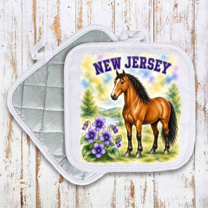 New Jersey State Bird and Animal Pot Holder