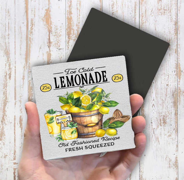 Modern Farmhouse Ice Cold Lemonade Magnet Fridge