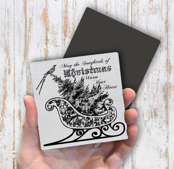 Songbirds of Christmas Warm Your Heart, Magnet Fridge