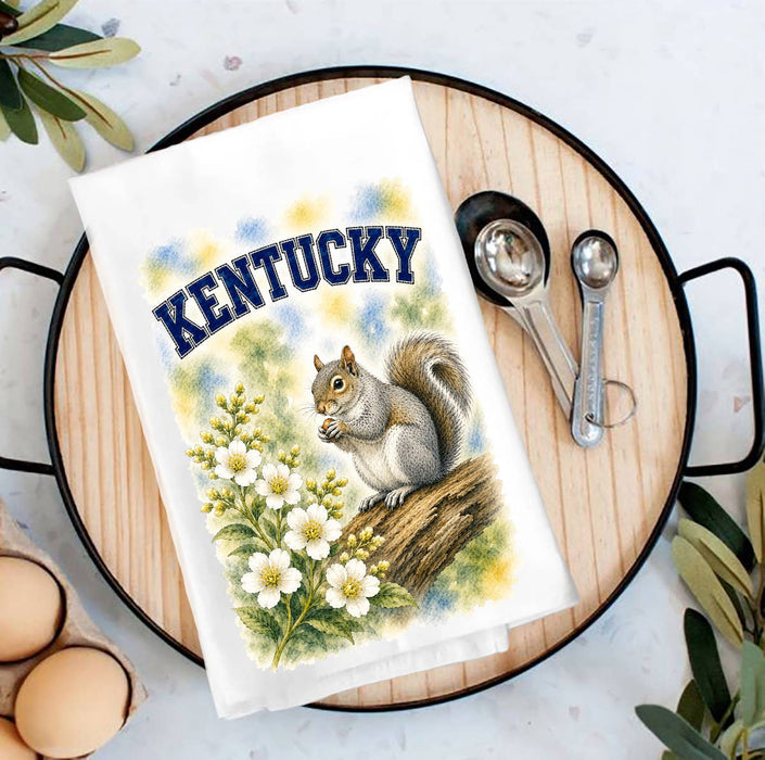 Kentucky State Bird and Animal Tea Towel