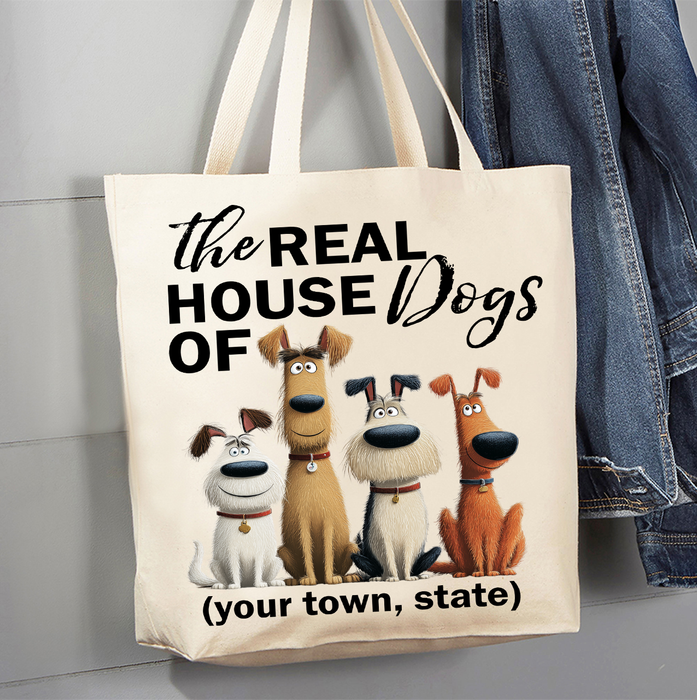 The Real House Dogs of  Canvas Tote Bag