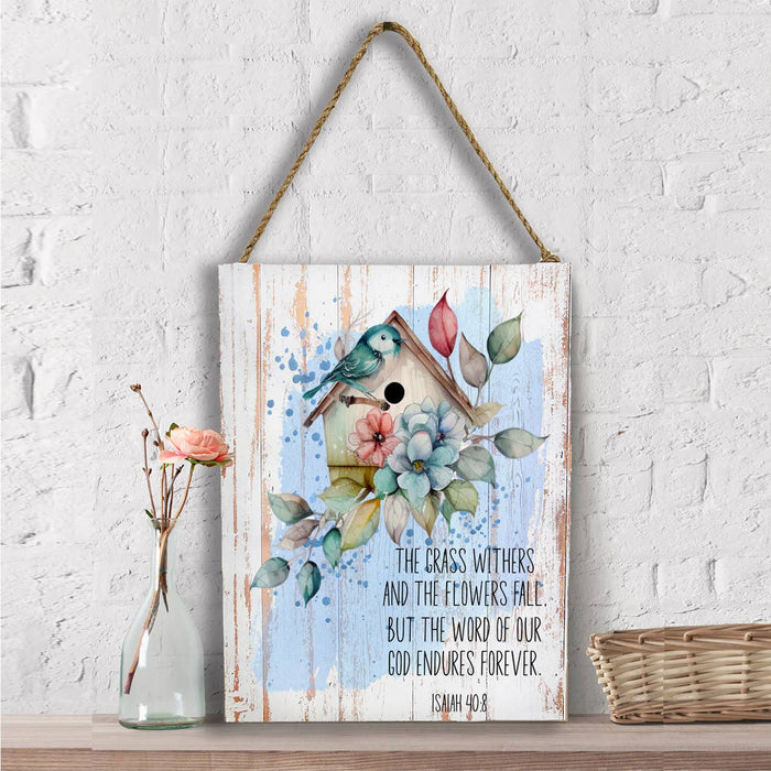 Spiritual The word of God Endures Wall Decor