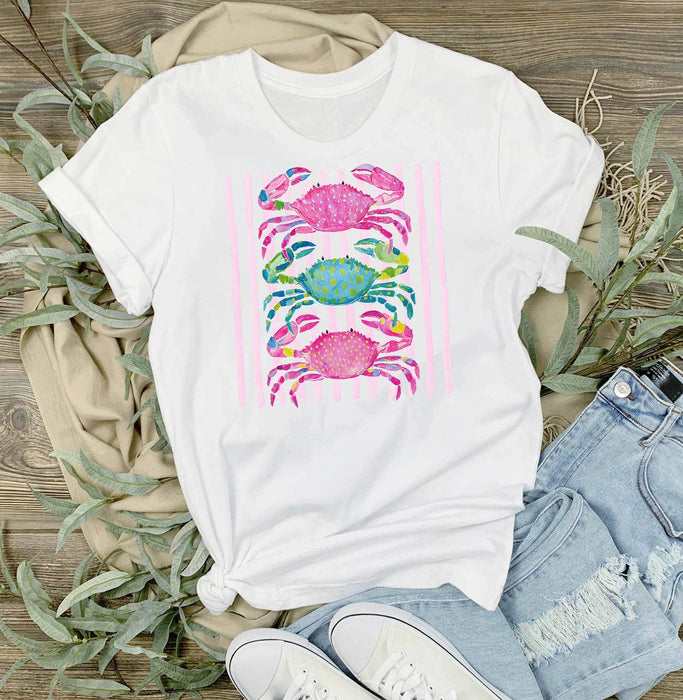 Coastal Crabs Pastel T-Shirt