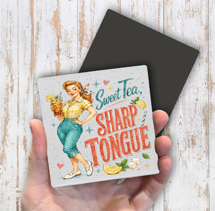 Funny Sweet Tea Sharp Tongue Magnet Fridge