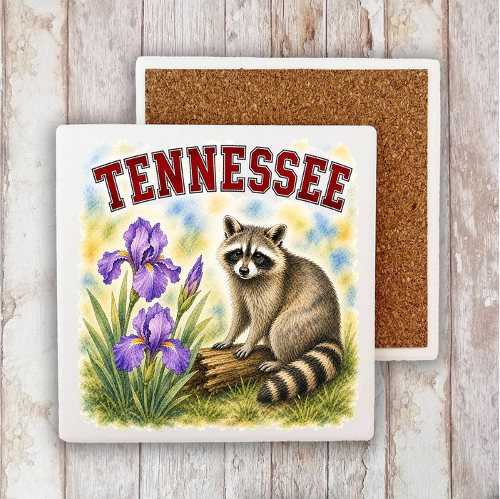 Tennessee State Bird and Animal Stone Coaster
