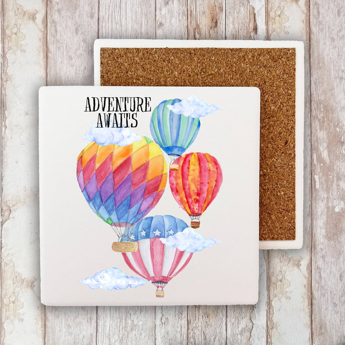 Hot Air Balloons Adventure Awaits Stone Coaster