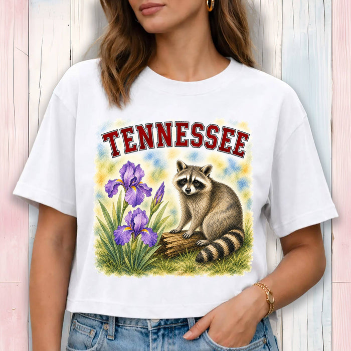 Tennessee State Bird and Animal Cropped T-Shirt