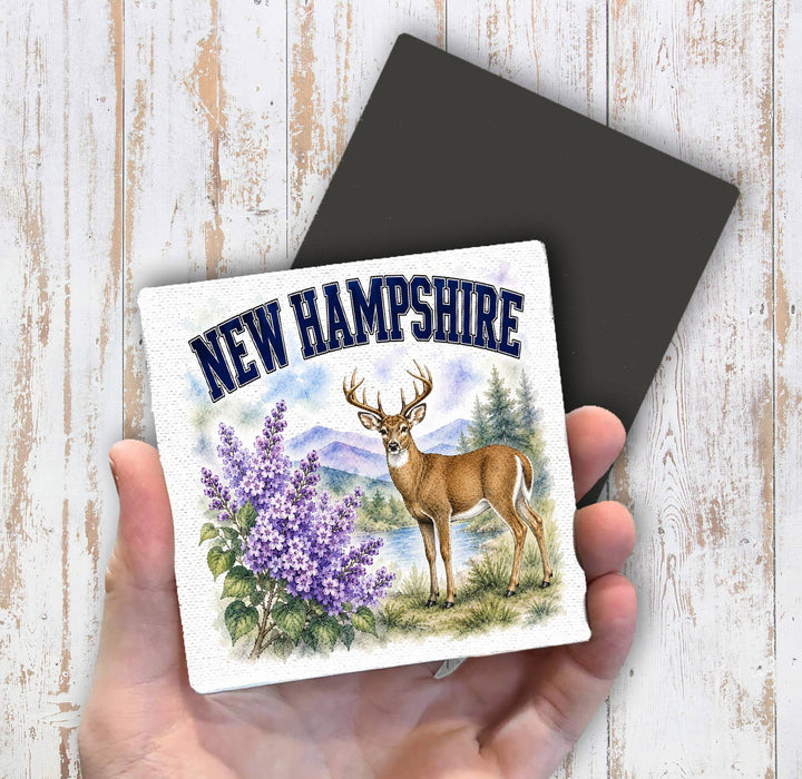 New Hampshire State Bird and Animal Magnet Fridge