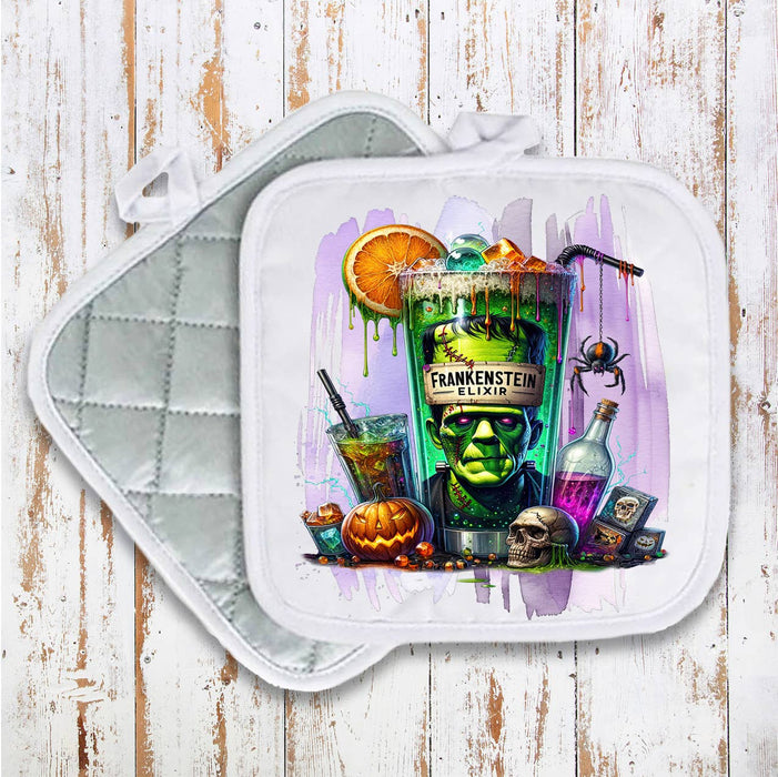 Halloween Frankenstein Elixir Pot Holder Oven Mitt
