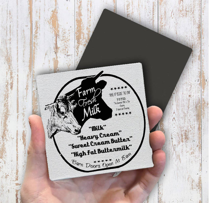 Country Farm, Farm Fresh Milk, Magnet Fridge